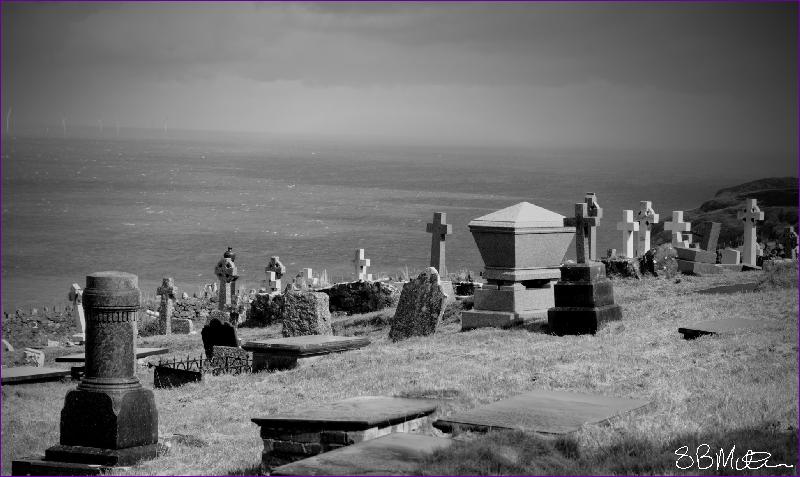 Clifftop Graveyard: Photograph by Steve Milner
